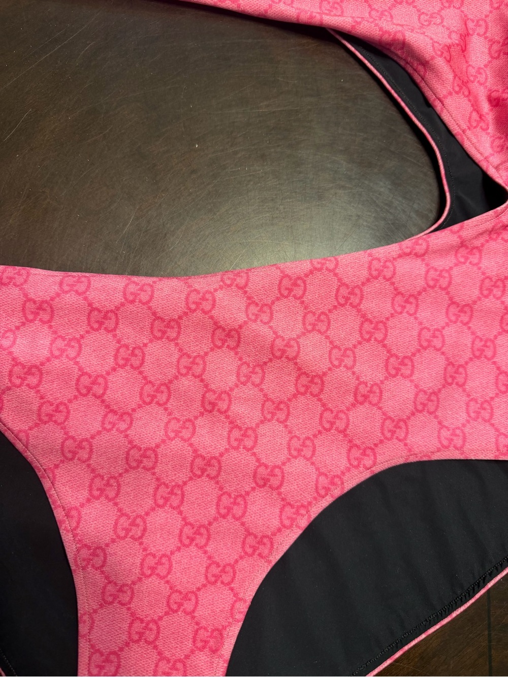 New Authentic Gucci GG Supreme Pink One Piece Swimsuit Size XL - Picture 3 of 15